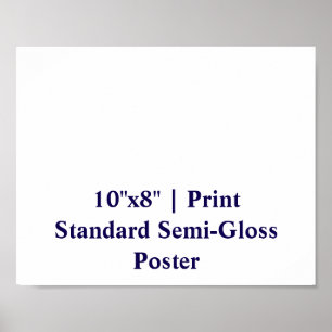 Personalised 10"x8" Standard Semi-Gloss Poster