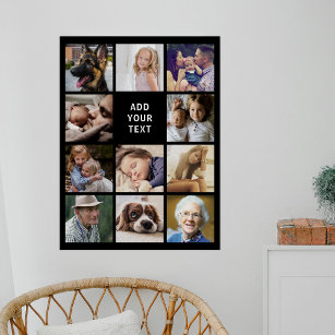 Personalised 11 Photo Collage Poster