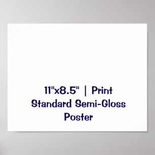 Personalised 11"x8.5" Standard Semi-Gloss Poster