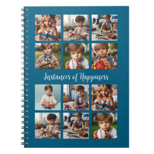 Personalised 12 Family, Friends or Travel Photos Notebook