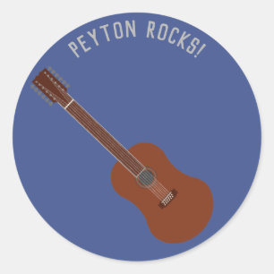 Personalised 12-String Acoustic Guitar Stickers