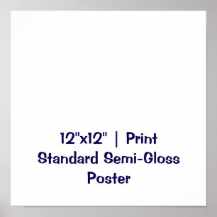 Personalised 12"x12" Standard Semi-Gloss Poster