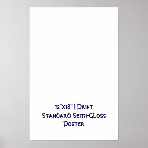 Personalised 12"x18" Standard Semi-Gloss Poster