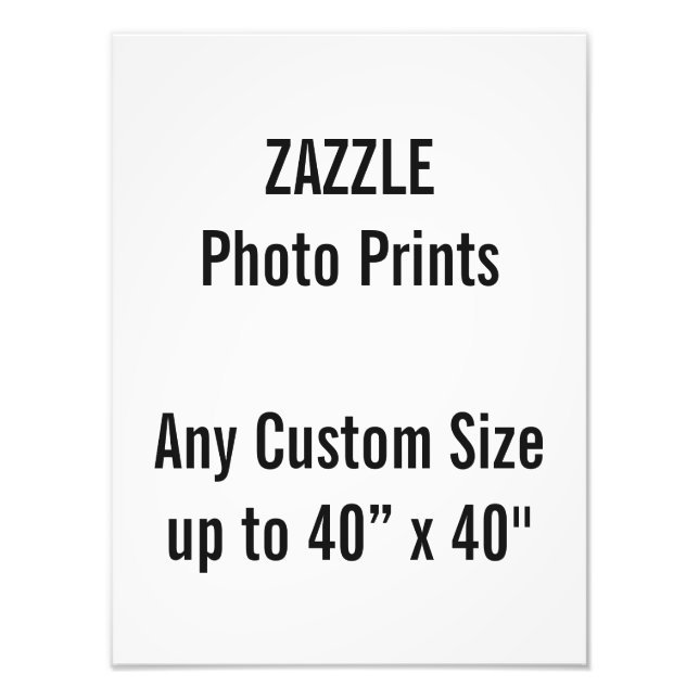 Personalised 12” x 16" Photo Print, or custom size Print (Front)