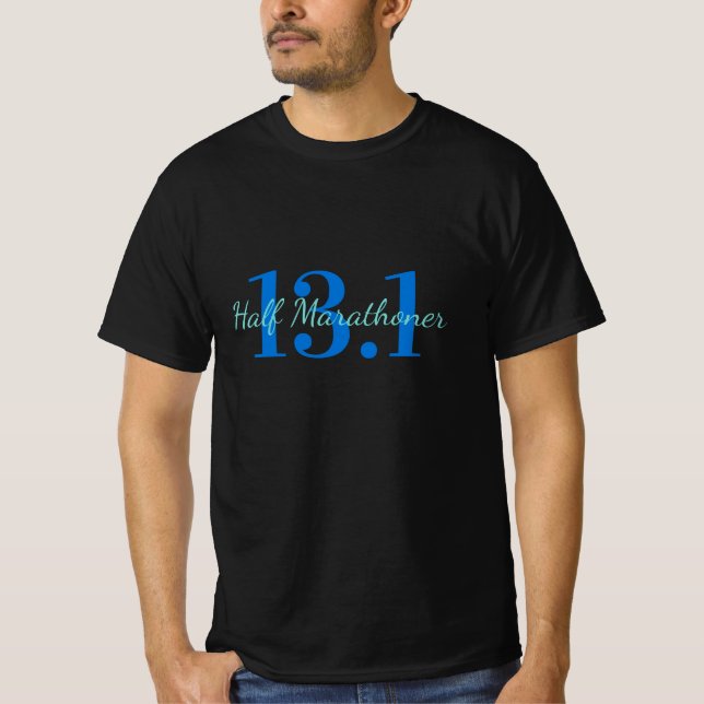 Personalised 13.1 Half Marathon Runner Gift T-Shirt (Front)