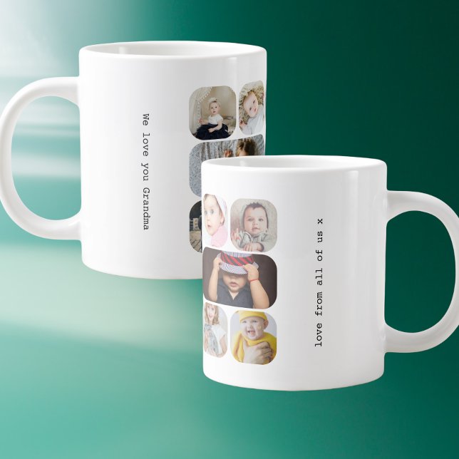Personalised 13 Photos and Text Large Coffee Mug (Creator Uploaded)