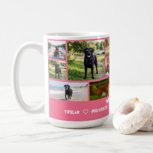 Personalised 14 Photo Template Collage and Text Coffee Mug