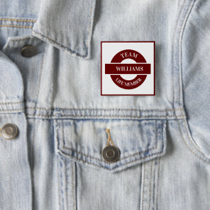Personalised 15 cm square badge