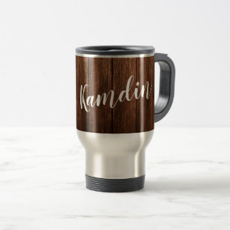 Personalised 15 ounce coffee mug Barn Wood Country