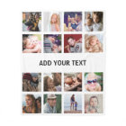 Personalised 16 Photo Collage White