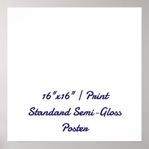 Personalised 16"x16" Standard Semi-Gloss Poster