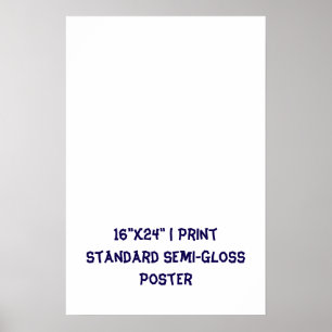Personalised 16"x24" Standard Semi-Gloss Poster