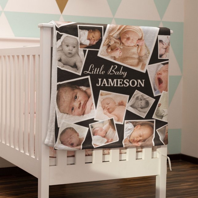 Personalised 17 Baby Photo Collage Fleece Blanket (Creator Uploaded)