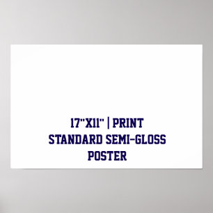 Personalised 17"x11" Standard Semi-Gloss Poster