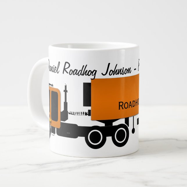 Personalised 18-wheeler Professional Driver Mugs (Front Left)