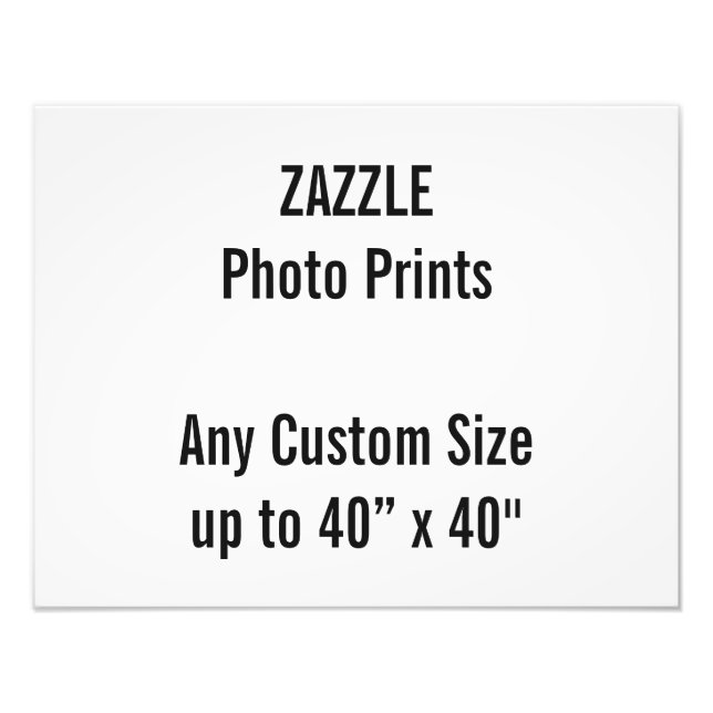 Personalised 18” x 14" Photo Print, or custom size (Front)