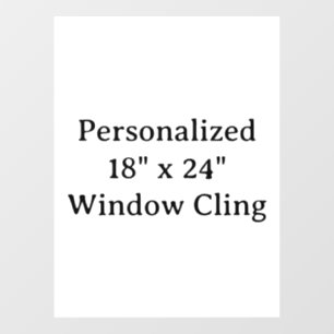 Personalised 18" x 24" Window Cling