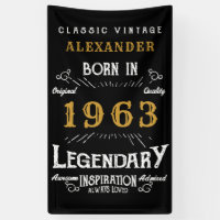 Personalised 1963 60th Birthday Add Name Legendary