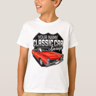 Personalised 1966 Convertible Classic Car Garage T-Shirt