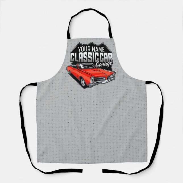 Personalised 1966 Goat Classic Car Garage Apron (Front)