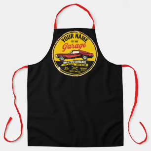 Personalised 1967 Fastback Red Classic Car Garage  Apron