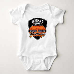 Personalised 1969 Ram Air 400 Muscle Car Garage  Baby Bodysuit