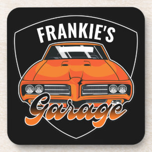 Personalised 1969 Ram Air 400 Muscle Car Garage  Coaster