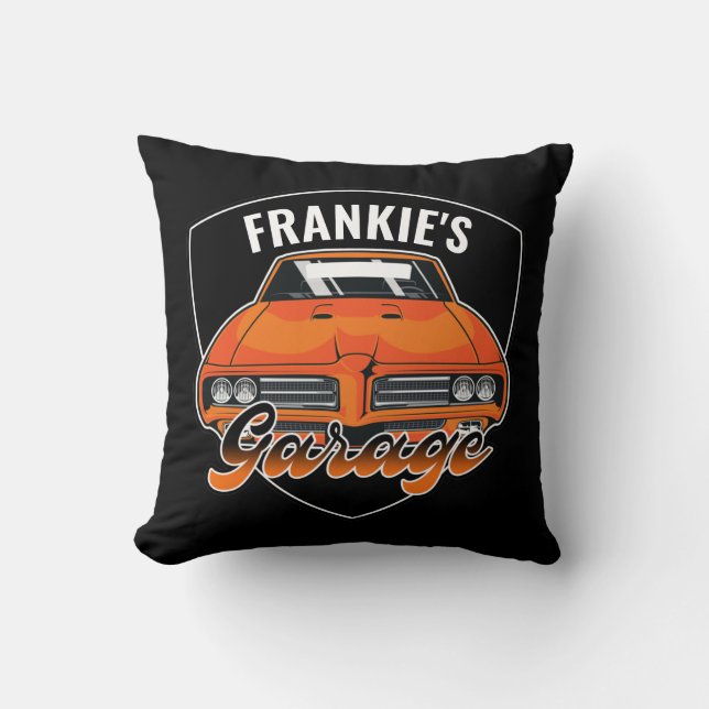 Personalised 1969 Ram Air 400 Muscle Car Garage Cushion (Front)