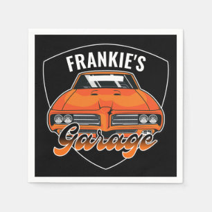 Personalised 1969 Ram Air 400 Muscle Car Garage  Napkin