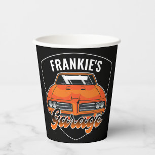 Personalised 1969 Ram Air 400 Muscle Car Garage Paper Cups