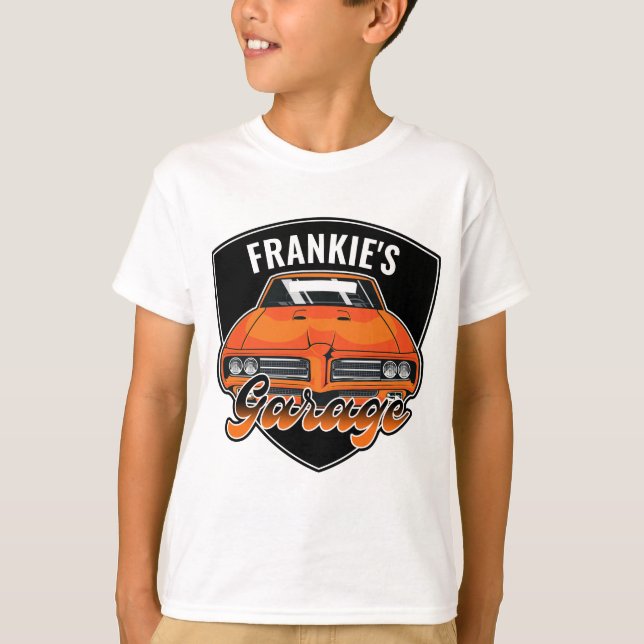 Personalised 1969 Ram Air 400 Muscle Car Garage  T-Shirt (Front)