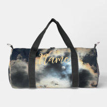 Personalised 19" L Duffle Bag - Cloudy Sky