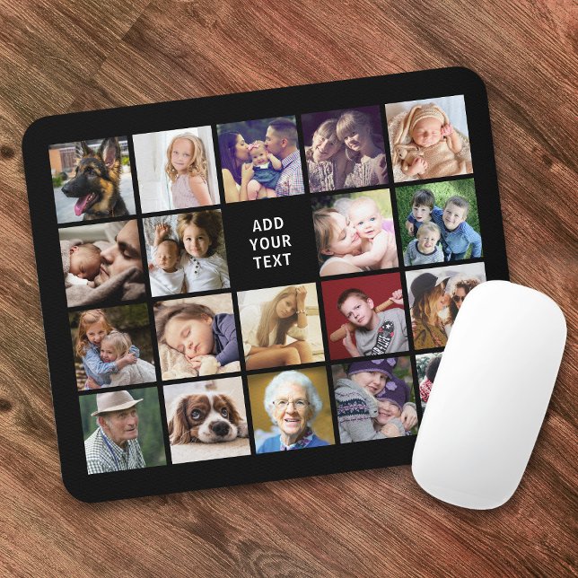 Personalised 19 Square Photo Collage Mouse Pad (Creator Uploaded)