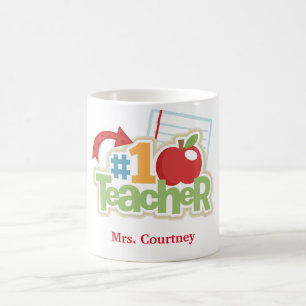 Personalised #1 Teacher Mug