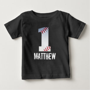 Personalised 1st Birthday Baseball Shirt