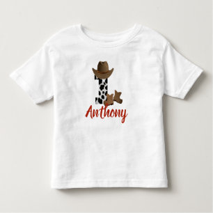 Personalised 1st Birthday Cowboy Toddler T-Shirt