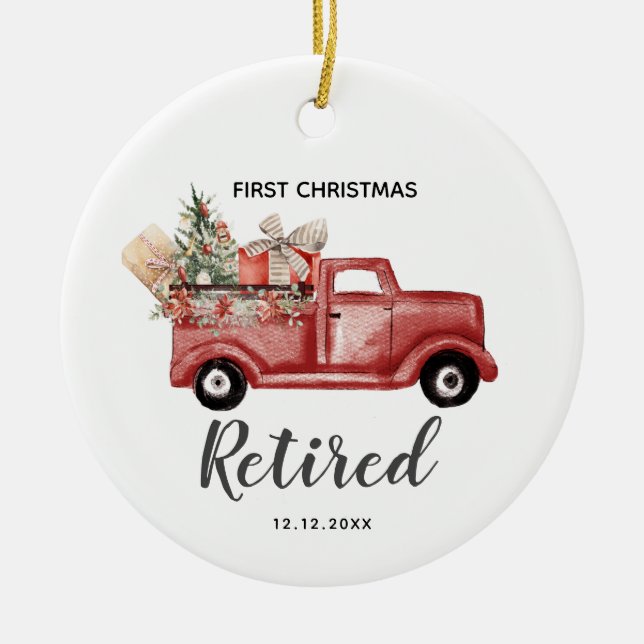 Personalised 1st Christmas Retired Ornament (Front)