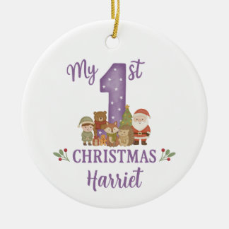 Personalised 1st Christmas Tree Decoration 