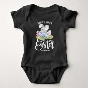 Personalised 1st Easter with Cute Bunny Baby Bodysuit