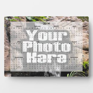 Personalised 2014 Photo Desk Calendar Plaque