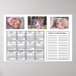 Personalised 2019 Photo Calendar Poster