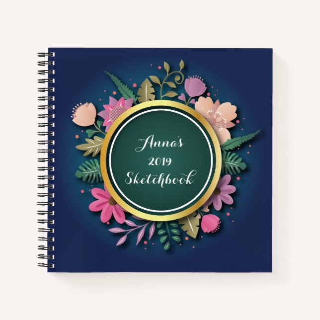 Personalised 2019 Sketchbook Notebook (Front)