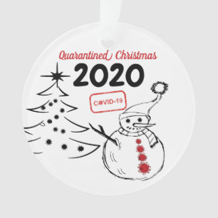Personalised 2020 Covid Christmas Tree Ornament