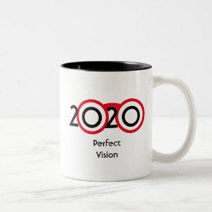Personalised 2020 Perfect Vision Custom Scripture Two-Tone Coffee Mug