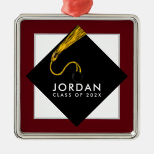 Personalised 2021 Graduation Metal Ornament