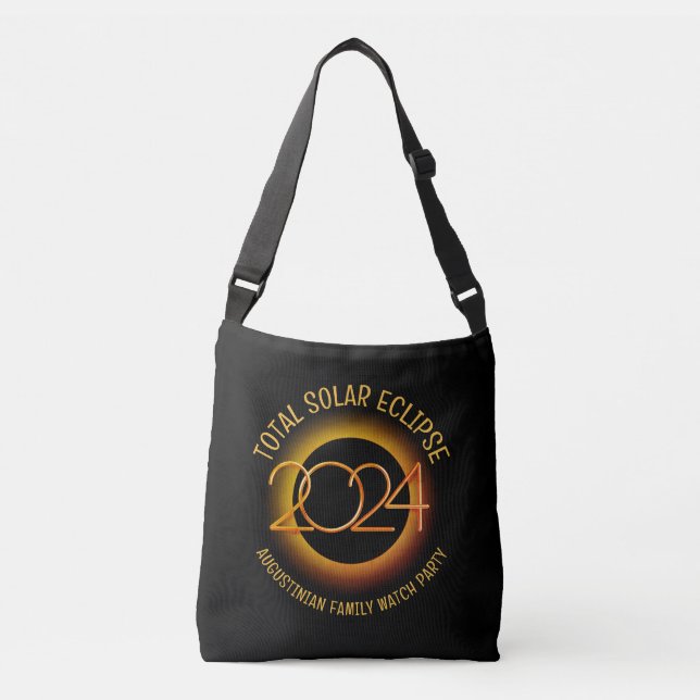 Personalised 2024 TOTAL SOLAR ECLIPSE Crossbody Bag (Front)