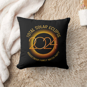 Personalised 2024 TOTAL SOLAR ECLIPSE Cushion