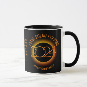 Personalised 2024 TOTAL SOLAR ECLIPSE Family Mug
