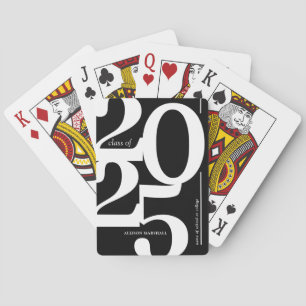 Personalised 2025 Class Graduate Playing Cards