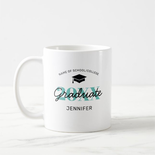 Personalised 2025 Graduate Gift Coffee Mug (Left)